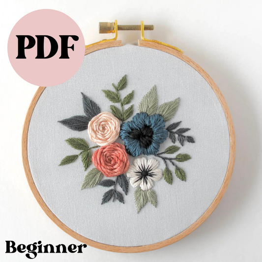 PDF Blue Blossom Beginner Pattern Full Video Tutorial