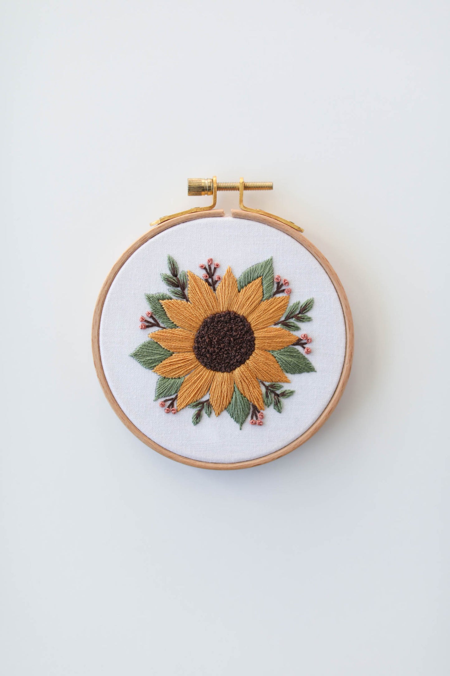 4" Sunflower Embroidery Kit - Beginner (USA)