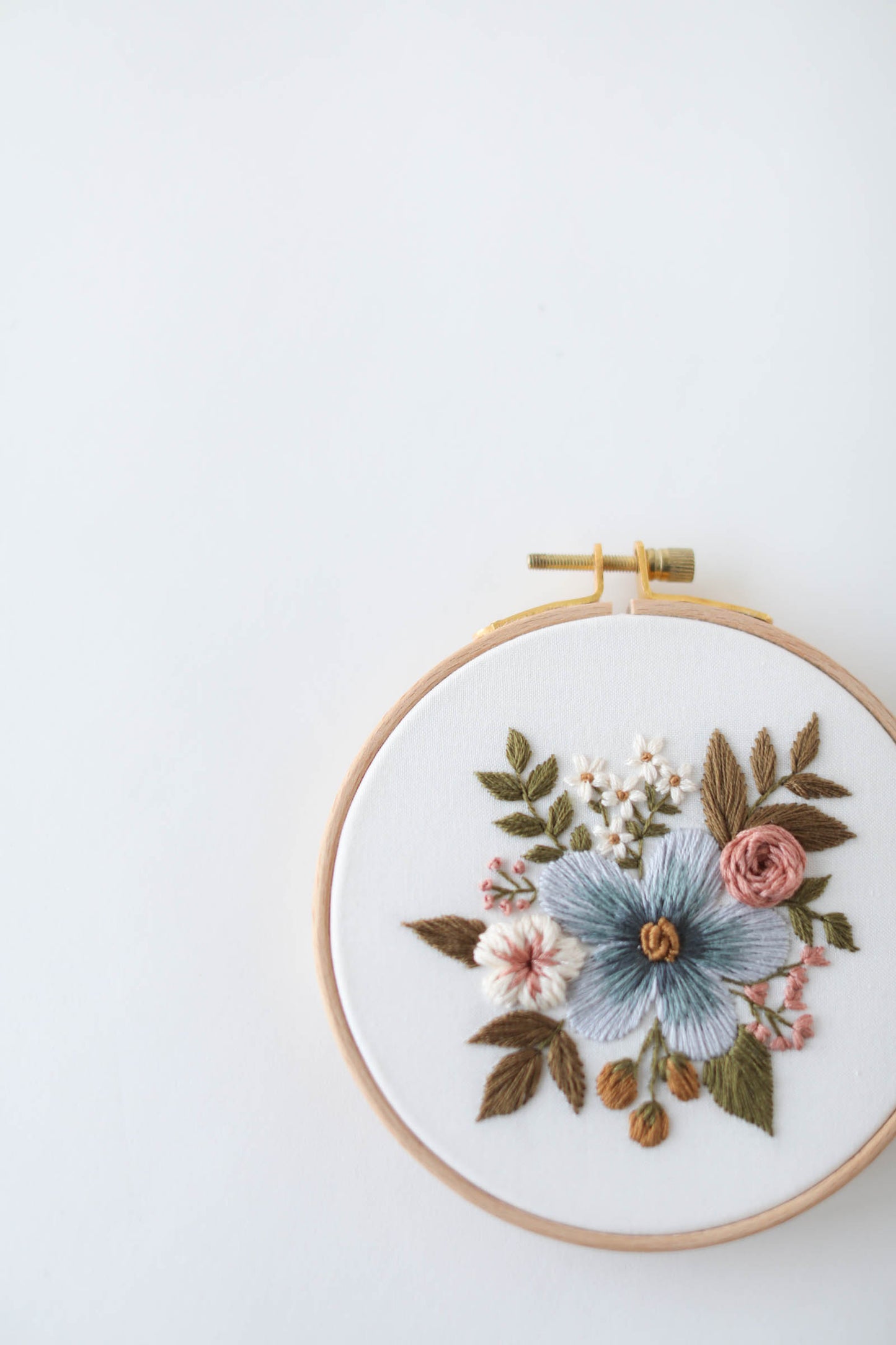 5" Periwinkle Bundle Embroidery Kit - Beginner and Intermediate