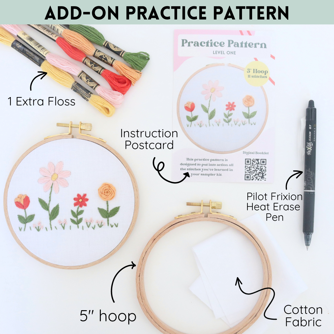 Learn to Embroider Strands Practice Sampler Kit - Level 1