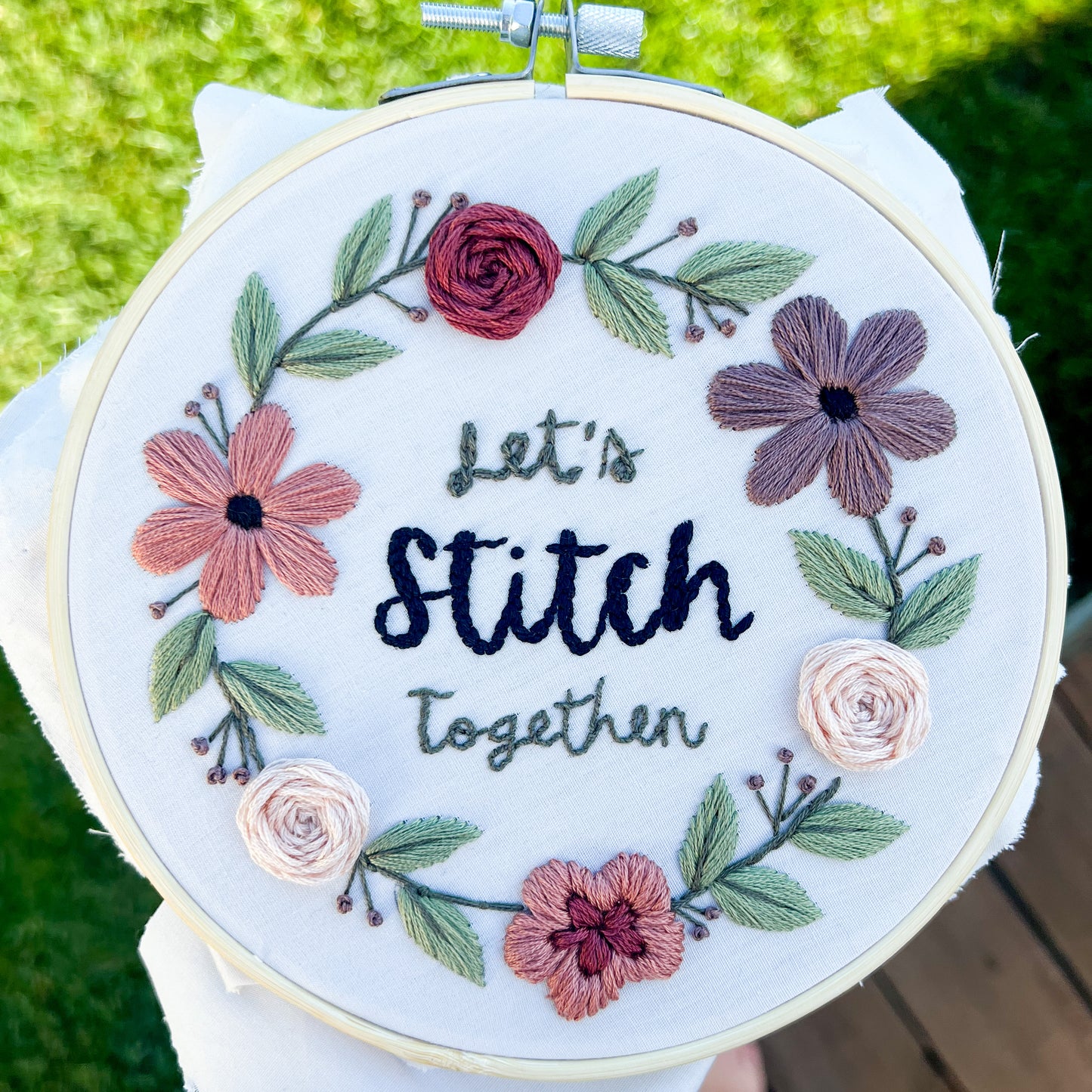 PDF 'Fall Floral' Embroidery Pattern