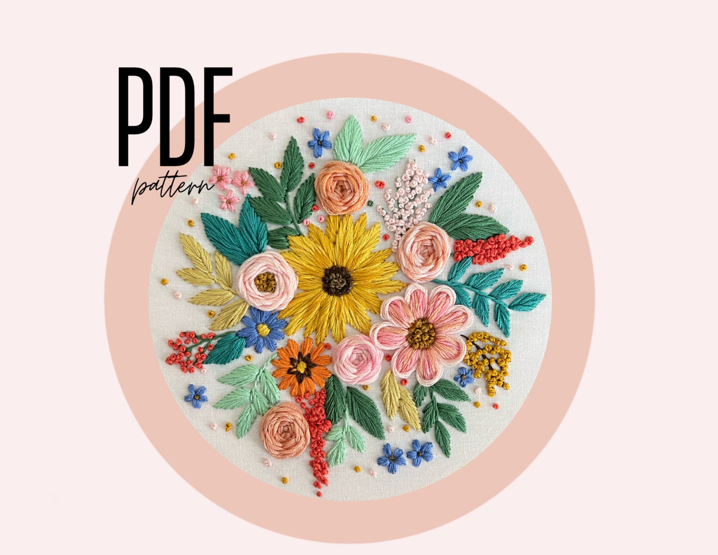 PDF 'Summer Shine’ Embroidery Pattern