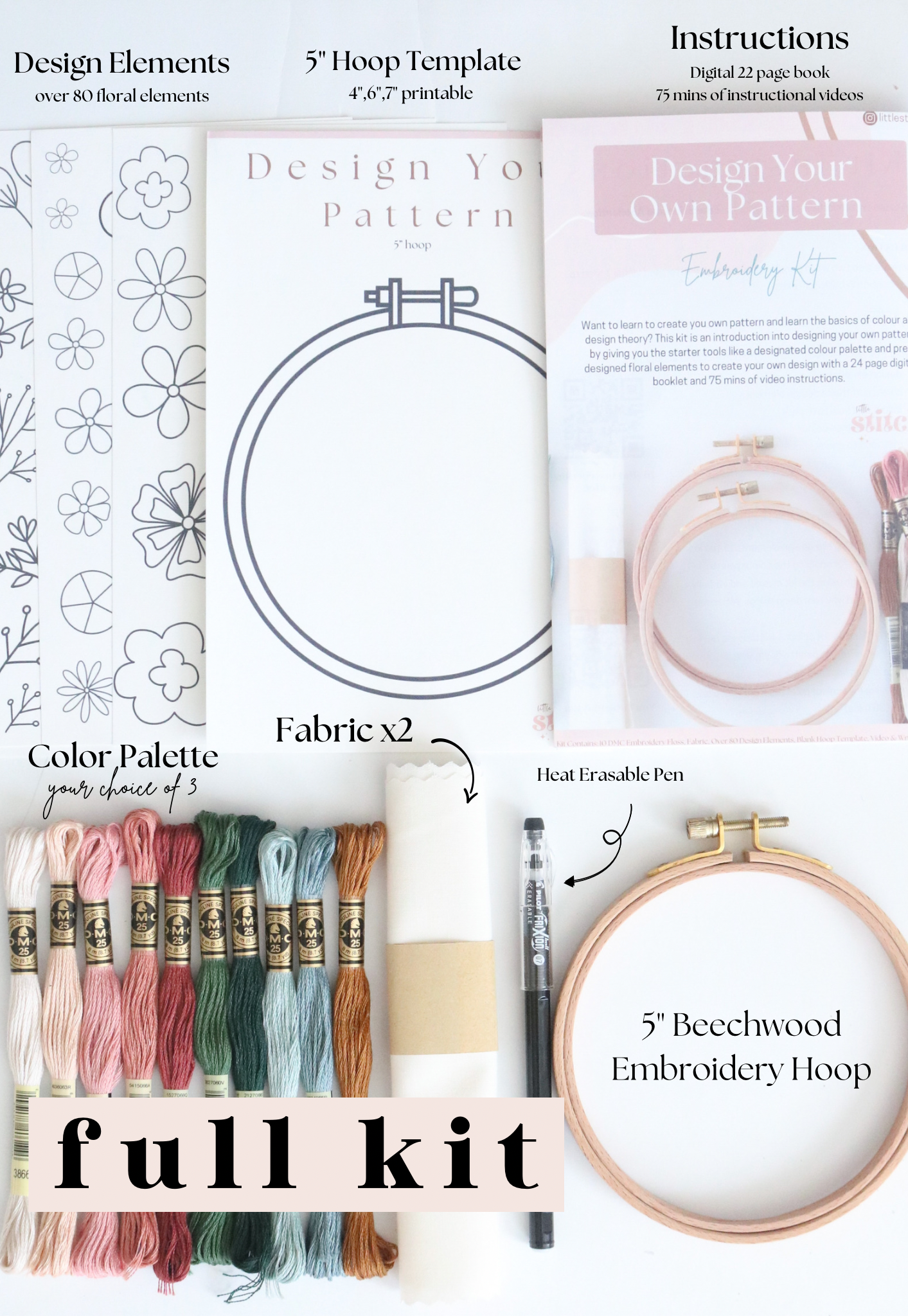 Design Your Own Pattern Embroidery Kit