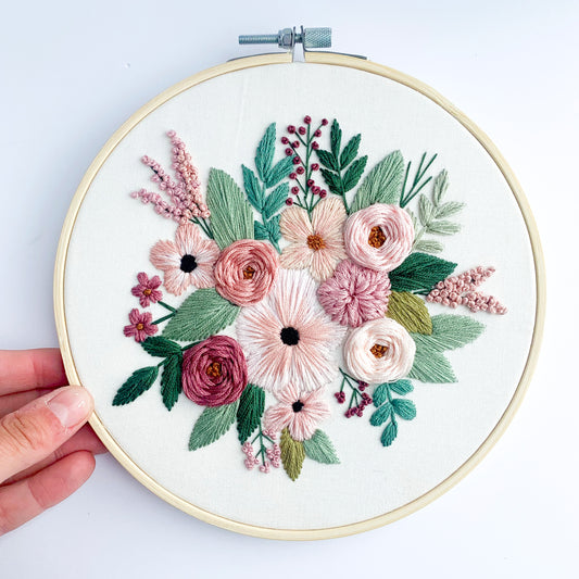 PDF 'In a Sea of Pink' Embroidery Pattern