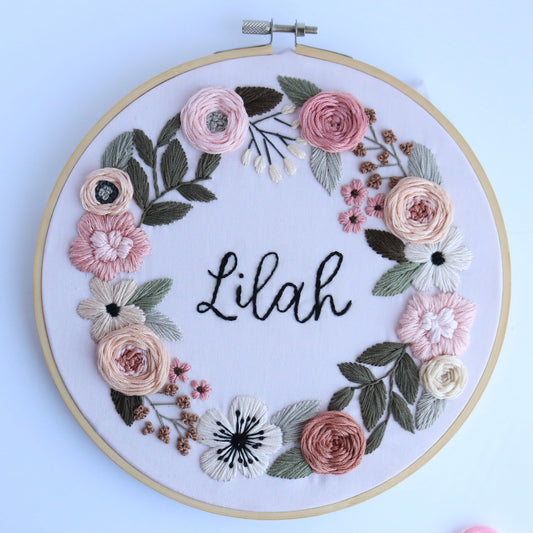 PDF ‘Perfectly Pink’ Embroidery Pattern