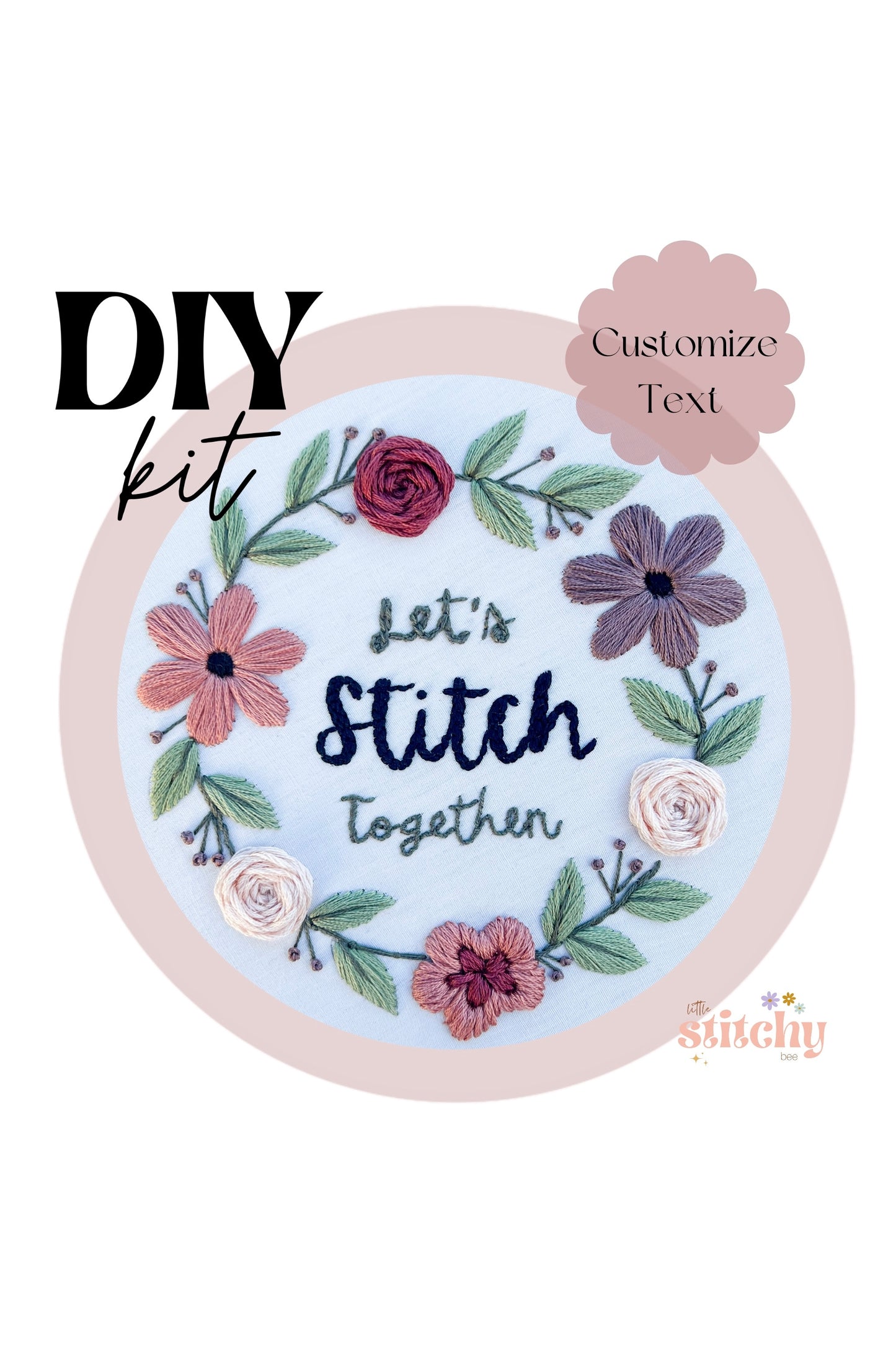PDF 'Fall Floral' Embroidery Pattern