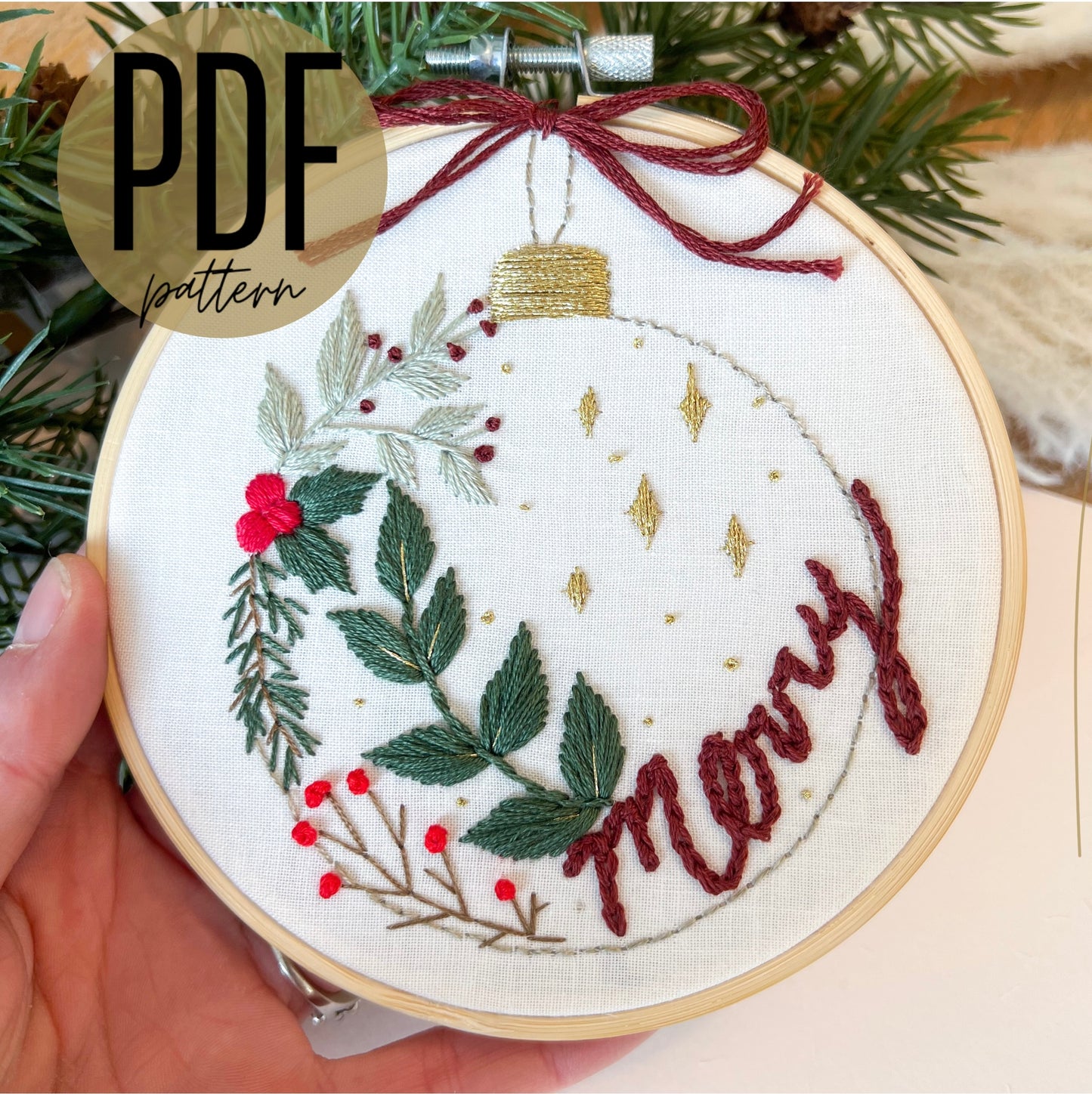 PDF 'Berry Merry' Embroidery Pattern