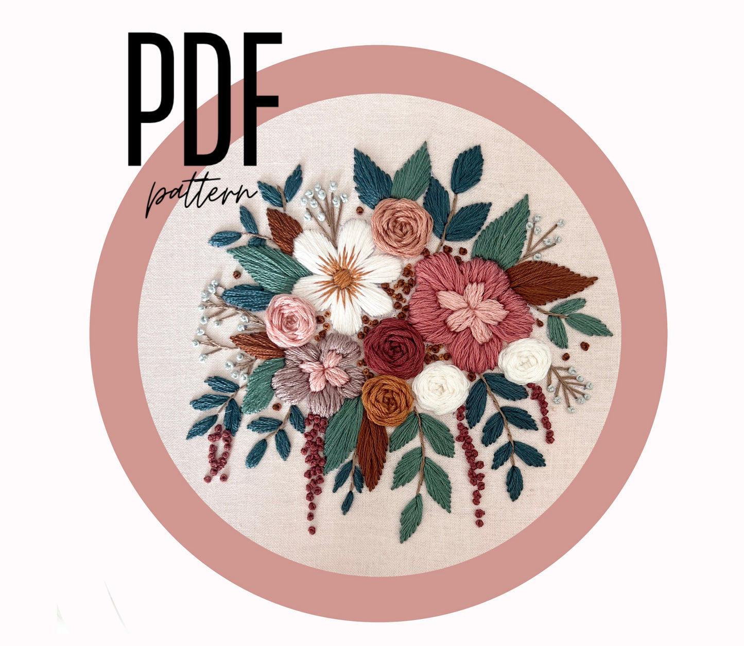 PDF 'Cascade of Fall' Embroidery Pattern
