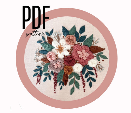 PDF 'Cascade of Fall' Embroidery Pattern