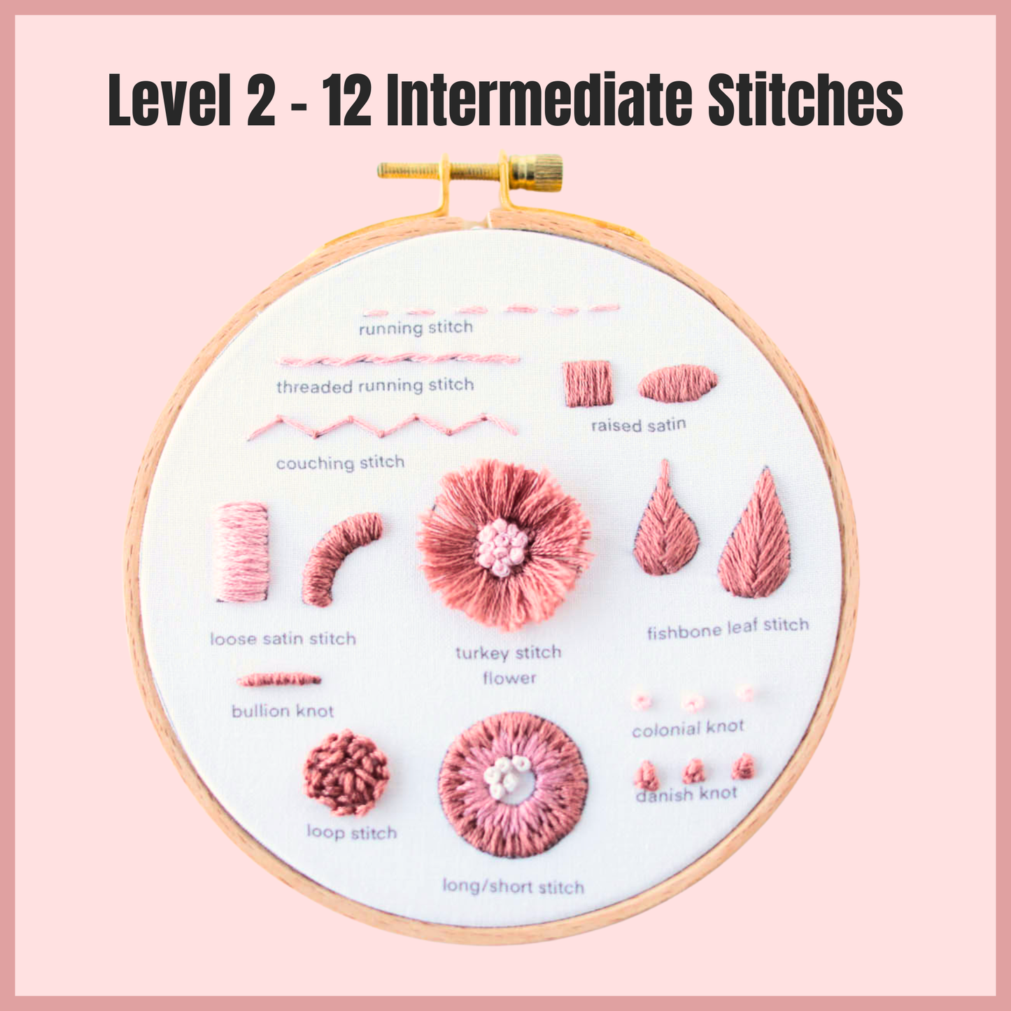 Learn to Embroider Beginners Bundle Kit - Level 1 & 2