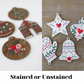 Wood Embroidery Ornament Kit - Set of 4 (2023)