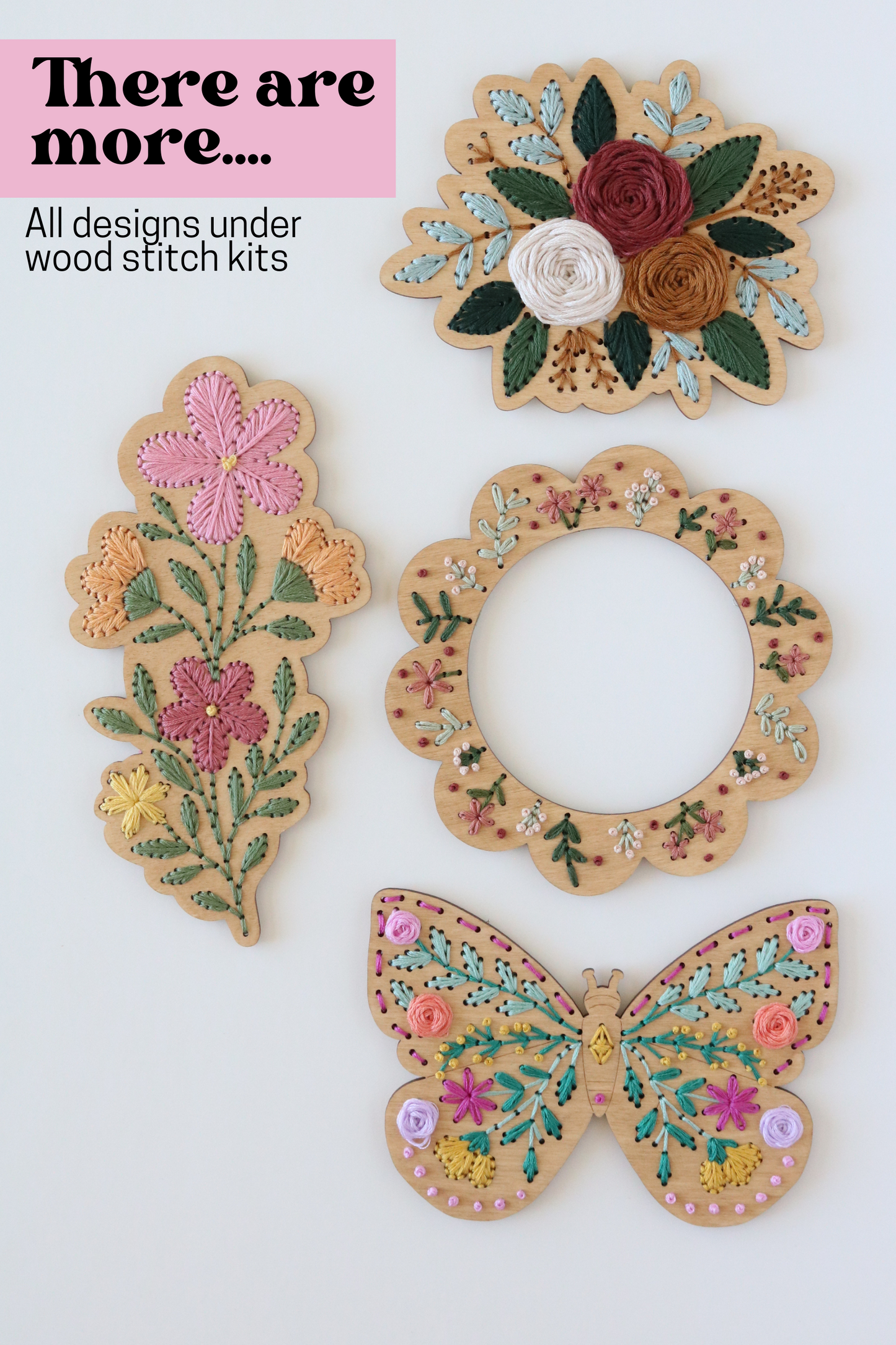 Butterfly Wood Stitch Kit