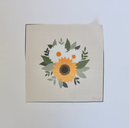 6" Sunflower and Daisies Embroidery Kit - Confident Beginner (USA)