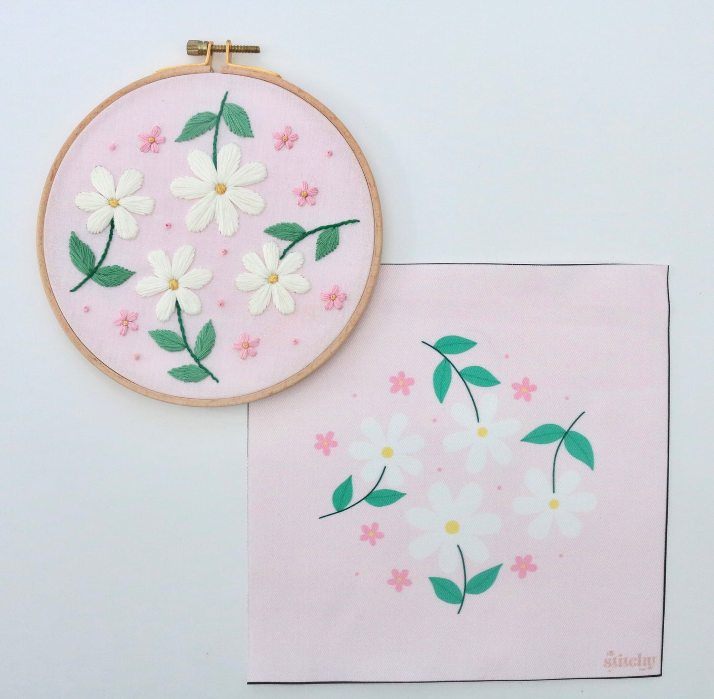 6" Beginner Daisy Embroidery Kit