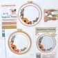 6" Sunflower Wreath Embroidery Kit - Confident Beginner (USA)