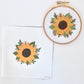 4" Sunflower Embroidery Kit - Beginner