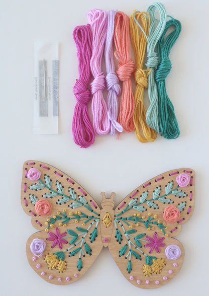 Butterfly Wood Stitch Kit