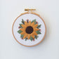 4" Sunflower Embroidery Kit - Beginner