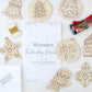 Full Set of 12 Wood Embroidery Ornament Kit