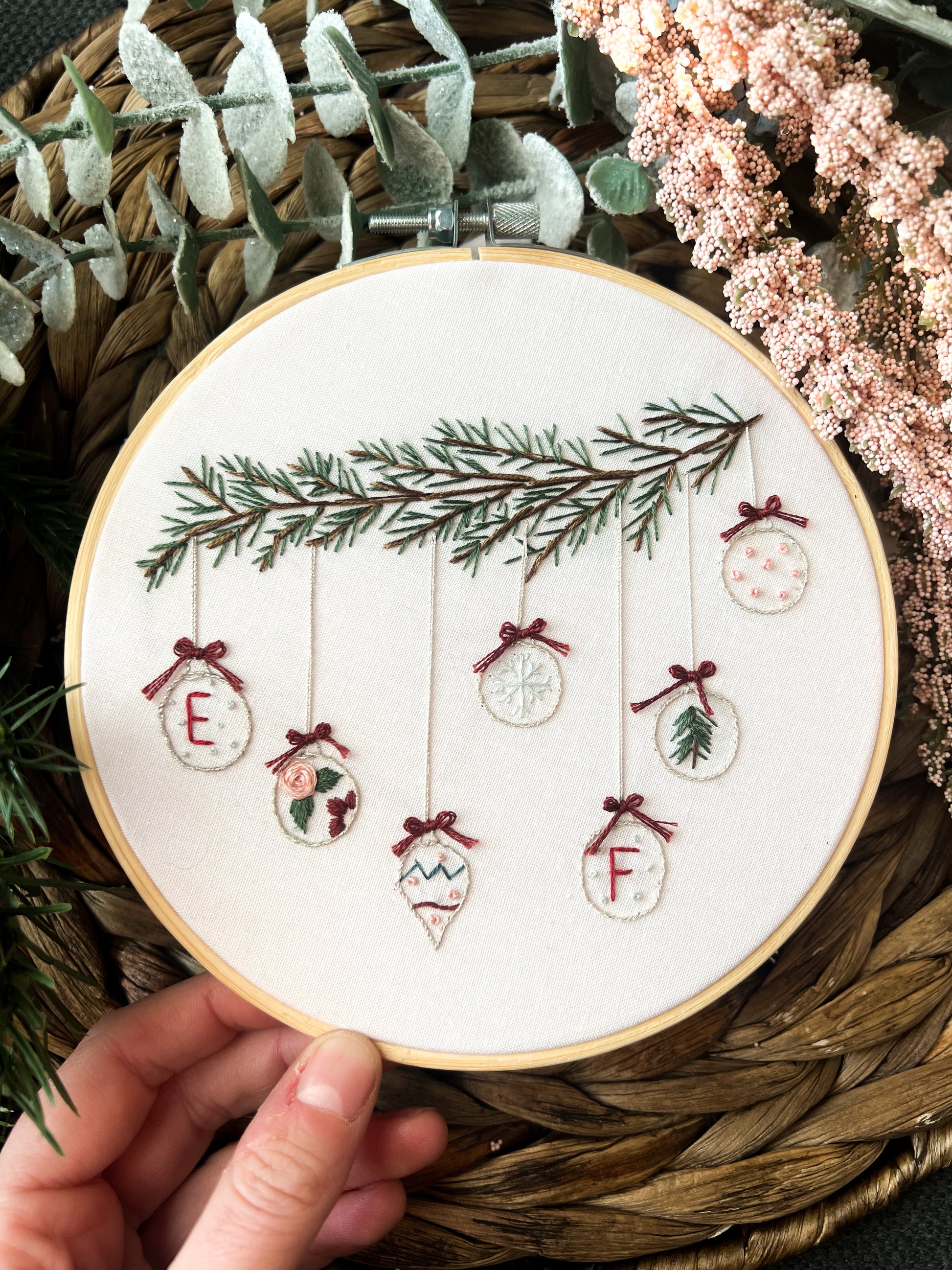 Christmas Decor Hand Embroidery Pattern