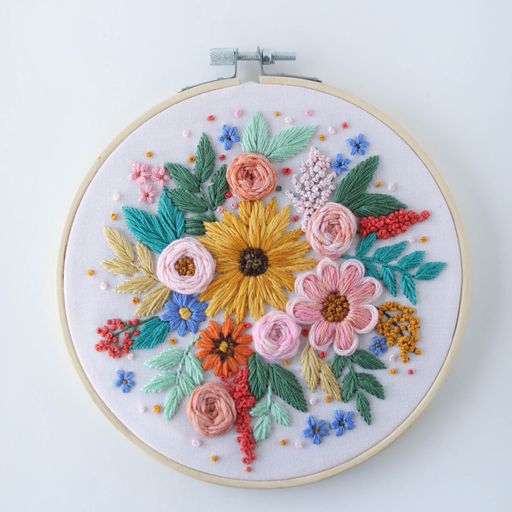 PDF 'Summer Shine’ Embroidery Pattern – Little Stitchy Bee